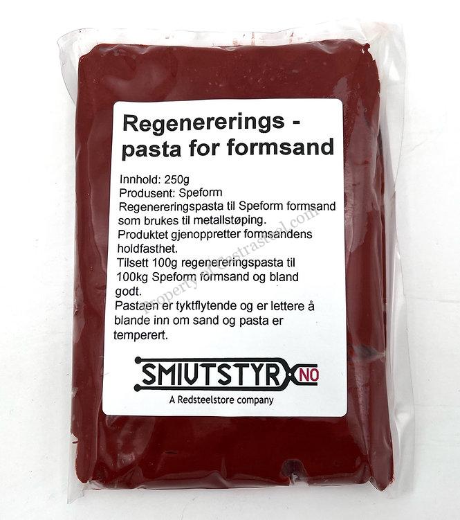Regenereringspasta för gjutsand